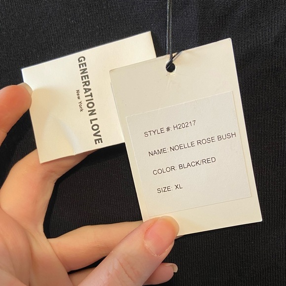 NWT Generation Love Noelle Rose Bush Balloon Sleeve Top - XL - Picture 2 of 4